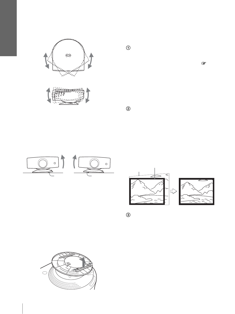 Tton, Racc o rdem e n ts e t pr épara tif s | Sony Cineza VPL-HS2 User Manual | Page 56 / 132