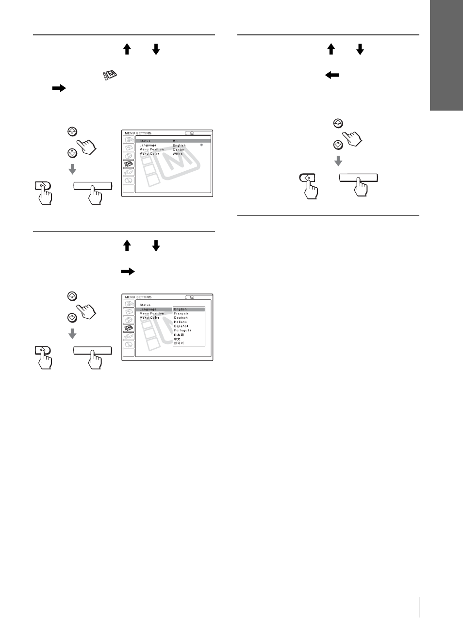 Sony Cineza VPL-HS2 User Manual | Page 59 / 132