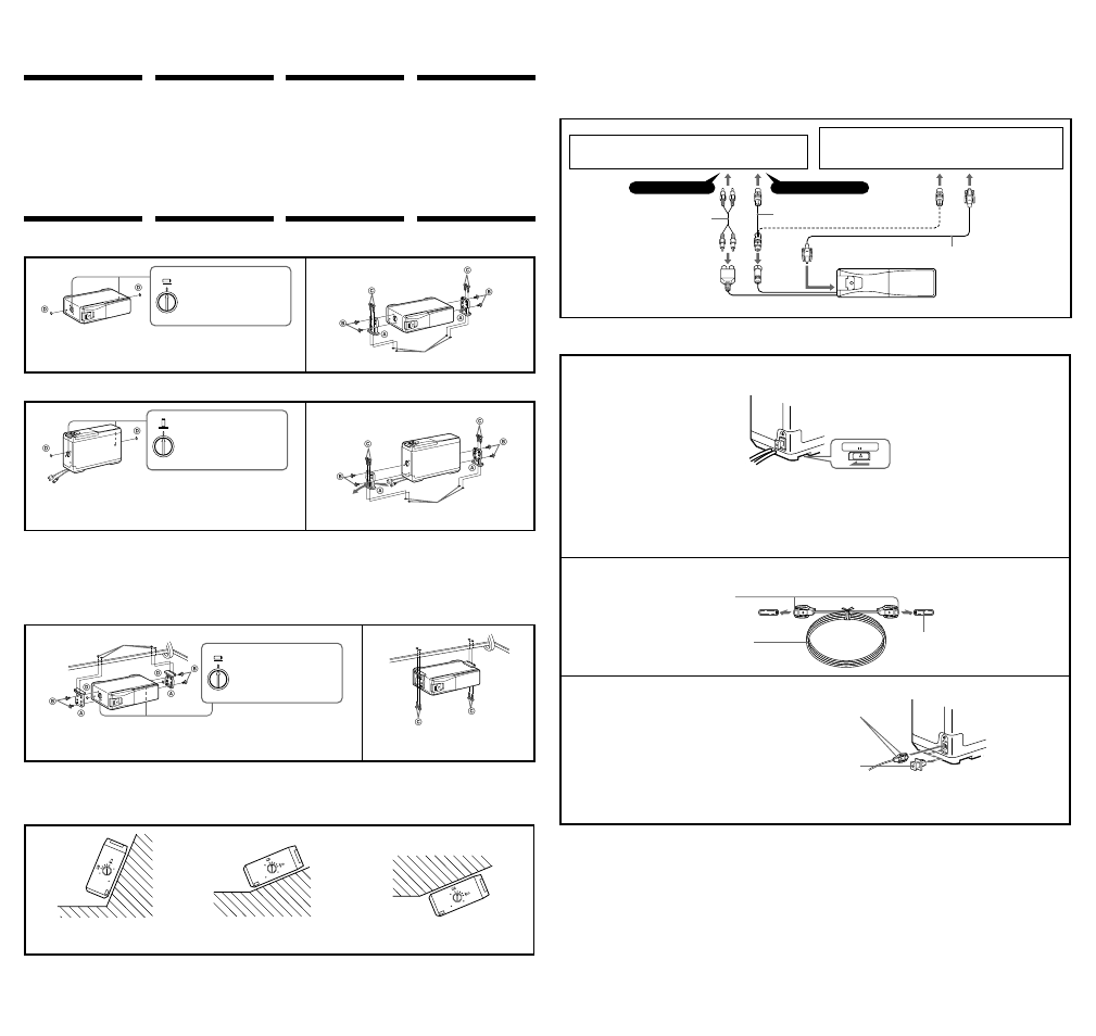 Installation instalación installation, Connections connexions conexiones, Precauciones | Précautions, Precautions, How to install the unit, Installation de l’appareil, Forma de instalar la unidad, Bus audio in bus control in | Sony CDX91 User Manual | Page 4 / 4