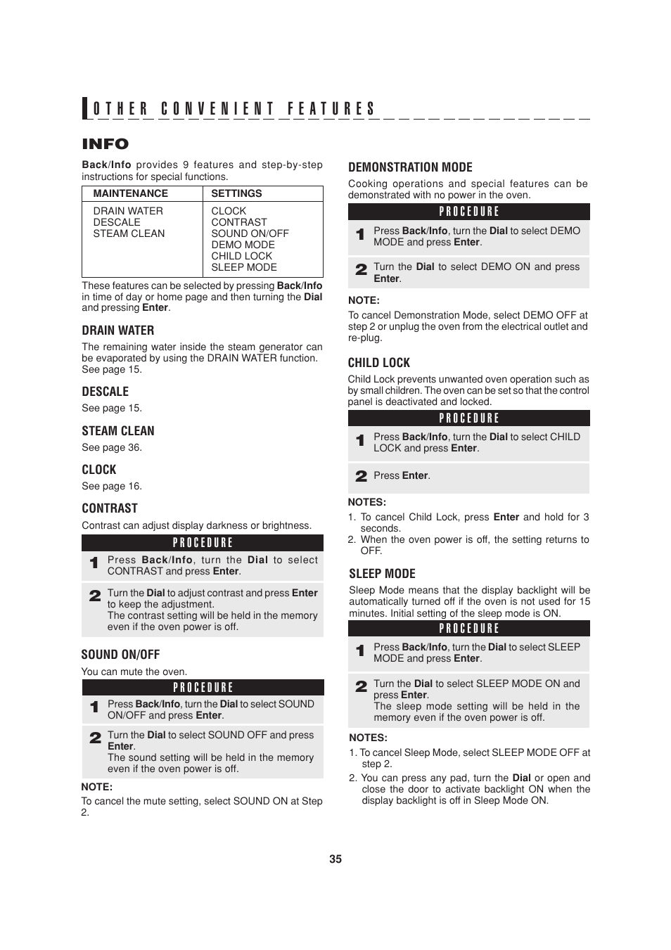 Info | Sony AX-1200 User Manual | Page 37 / 43