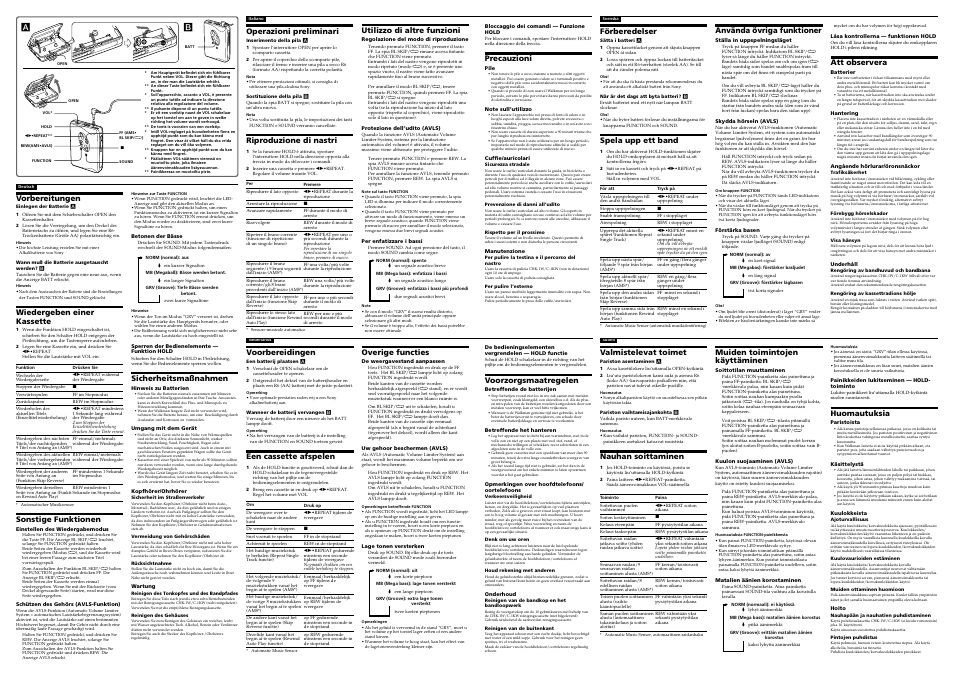 Sony Walkman WM-EX521 User Manual | Page 2 / 2