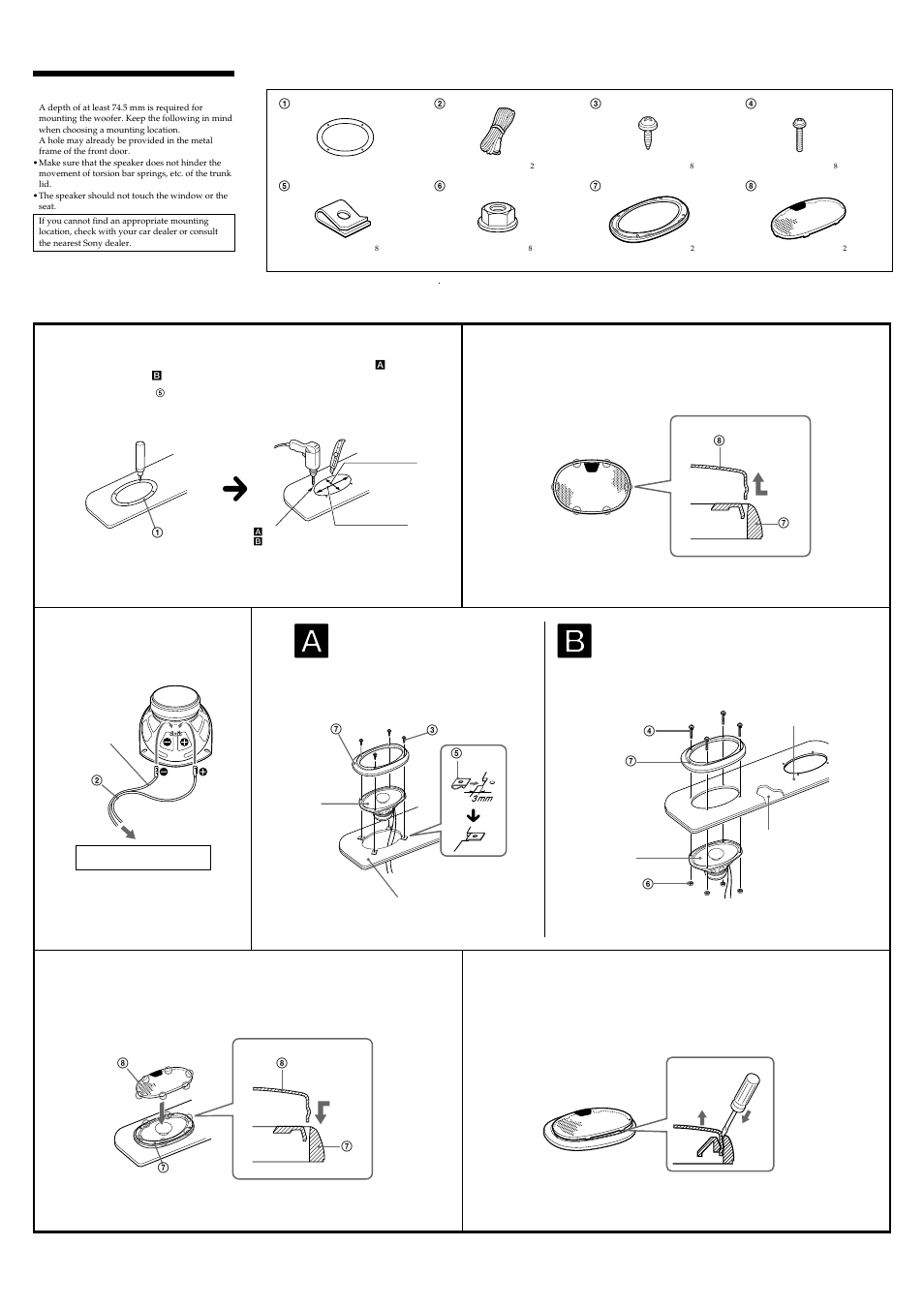 Mounting | Sony XS-F6920SL User Manual | Page 2 / 2