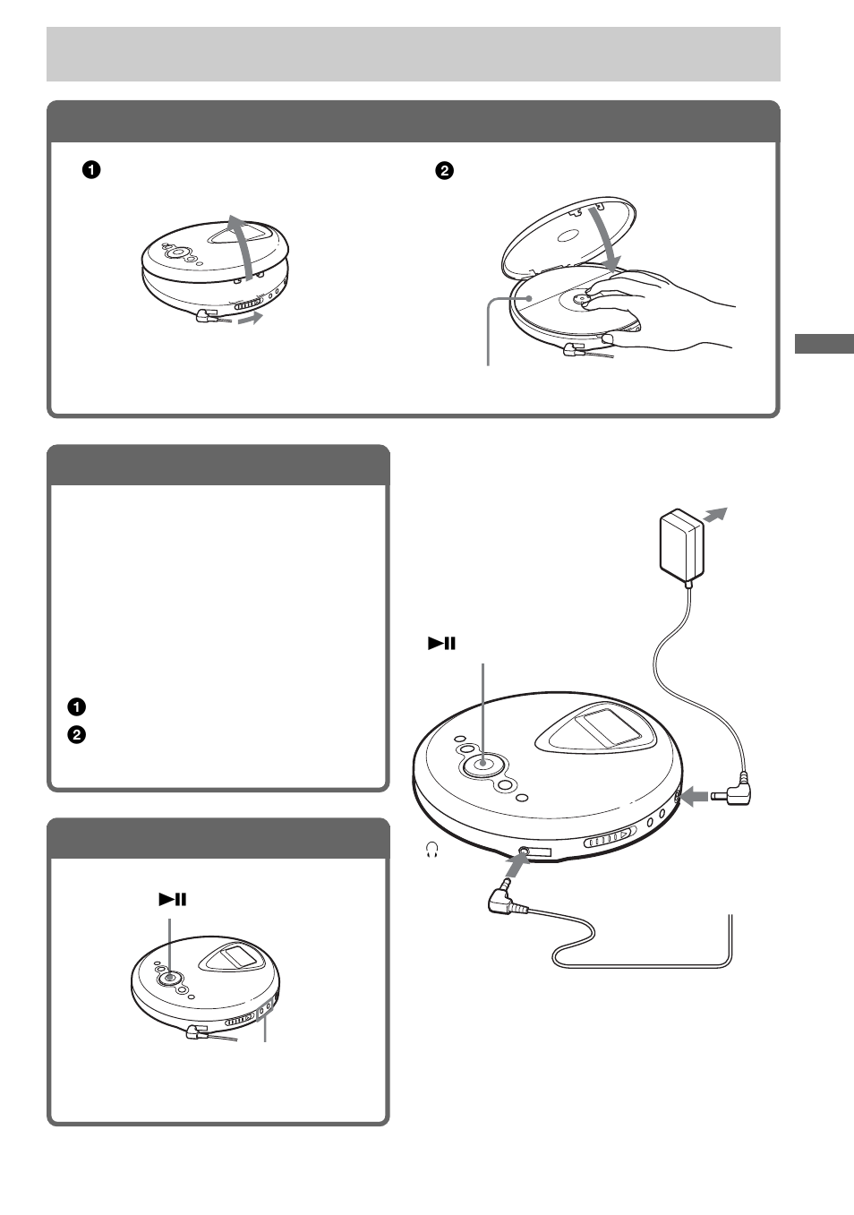 Playing a cd, Insert a cd, Connect your cd player | Play a cd | Sony D-NE309LIV2 User Manual | Page 13 / 36