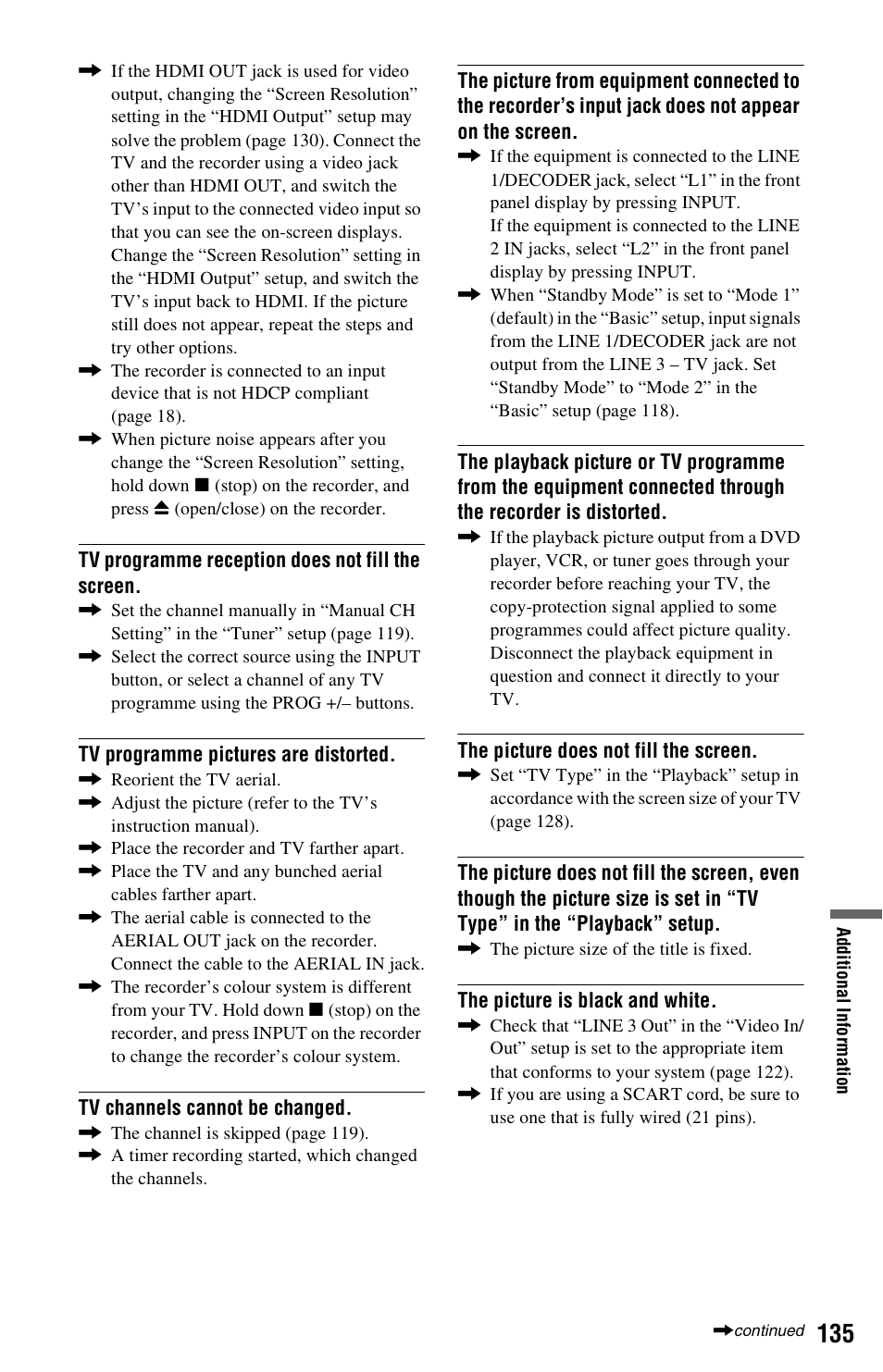 Sony AT107 User Manual | Page 135 / 160