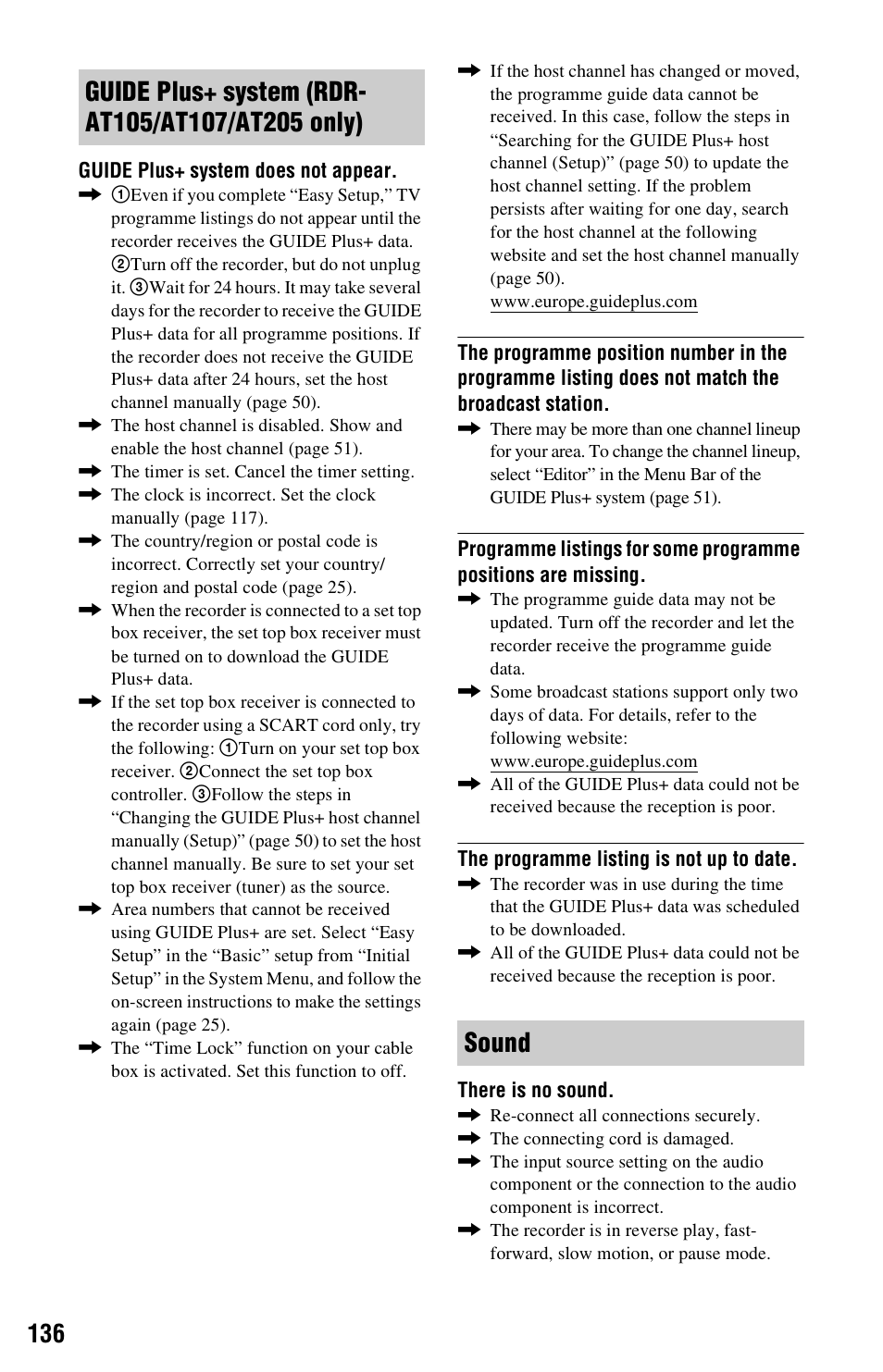 Sony AT107 User Manual | Page 136 / 160