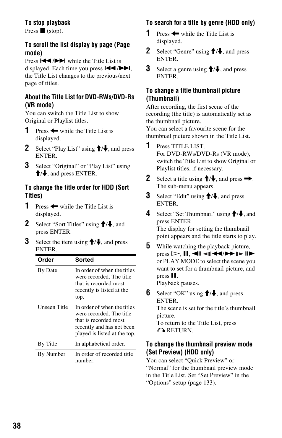 Sony AT107 User Manual | Page 38 / 160