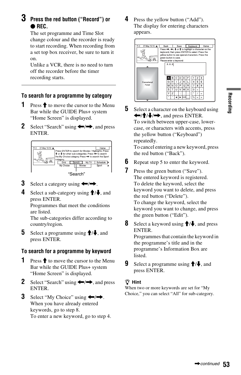 Sony AT107 User Manual | Page 53 / 160