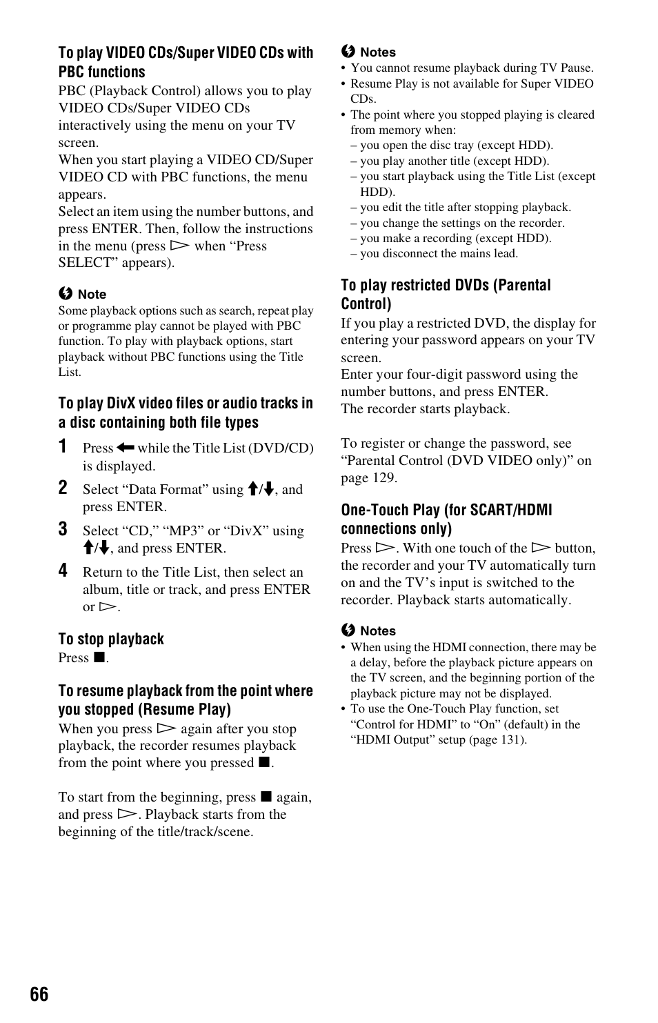 Sony AT107 User Manual | Page 66 / 160