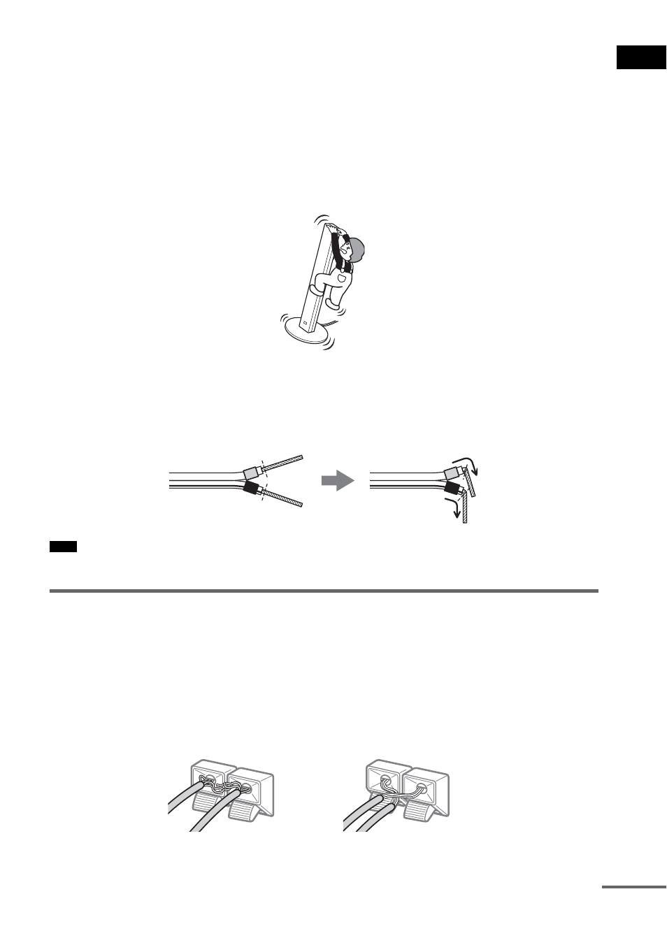 Avoiding short-circuiting the speakers | Sony DAV-DX170 User Manual | Page 17 / 96