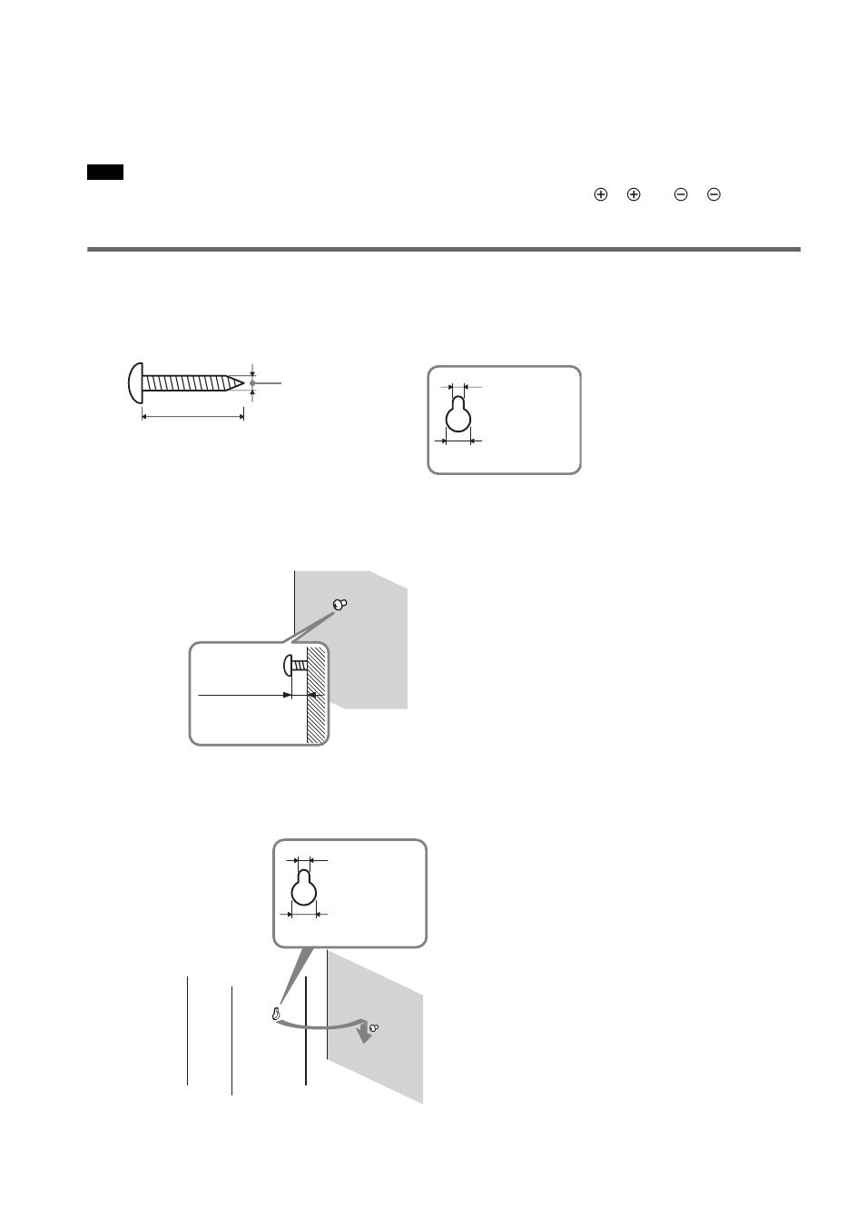 Installing the speakers on the wall | Sony DAV-DX170 User Manual | Page 18 / 96