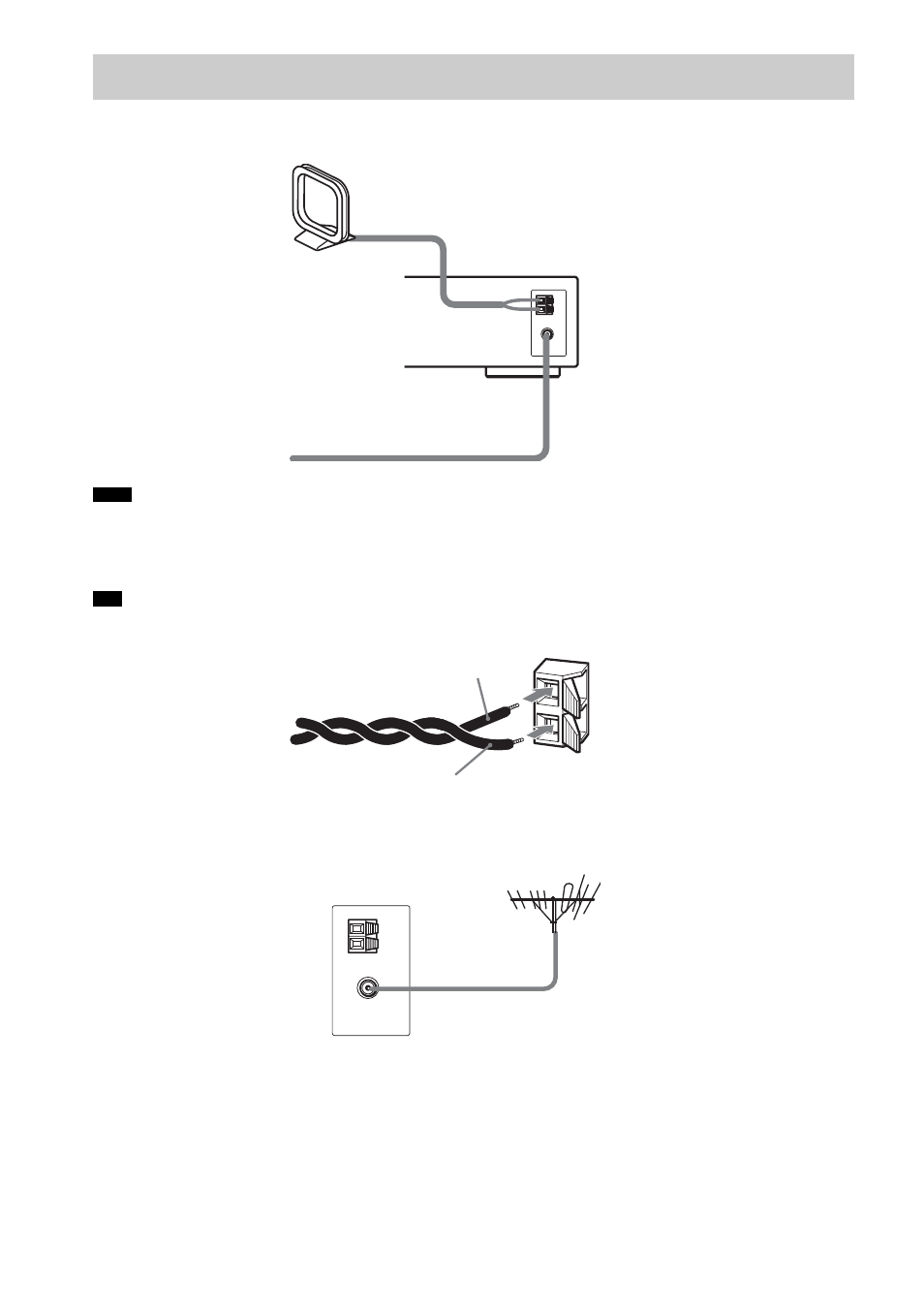 Step 2: antenna (aerial) hookup | Sony DAV-DX170 User Manual | Page 20 / 96