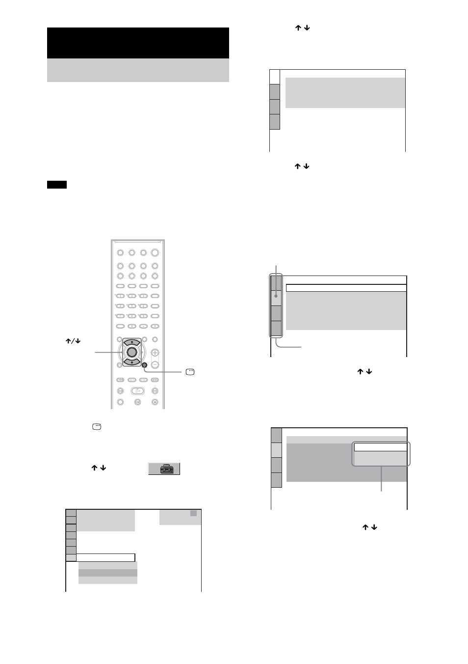 Settings and adjustments, Using the setup display | Sony DAV-DX170 User Manual | Page 70 / 96