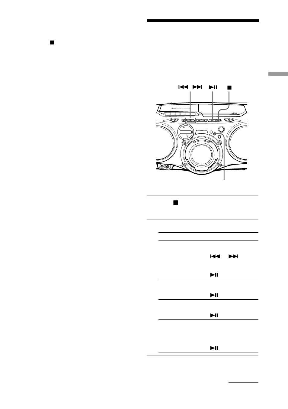 Playing tracks repeatedly (repeat play), Playing tracks repeatedly | Sony CFD-G70 User Manual | Page 13 / 60