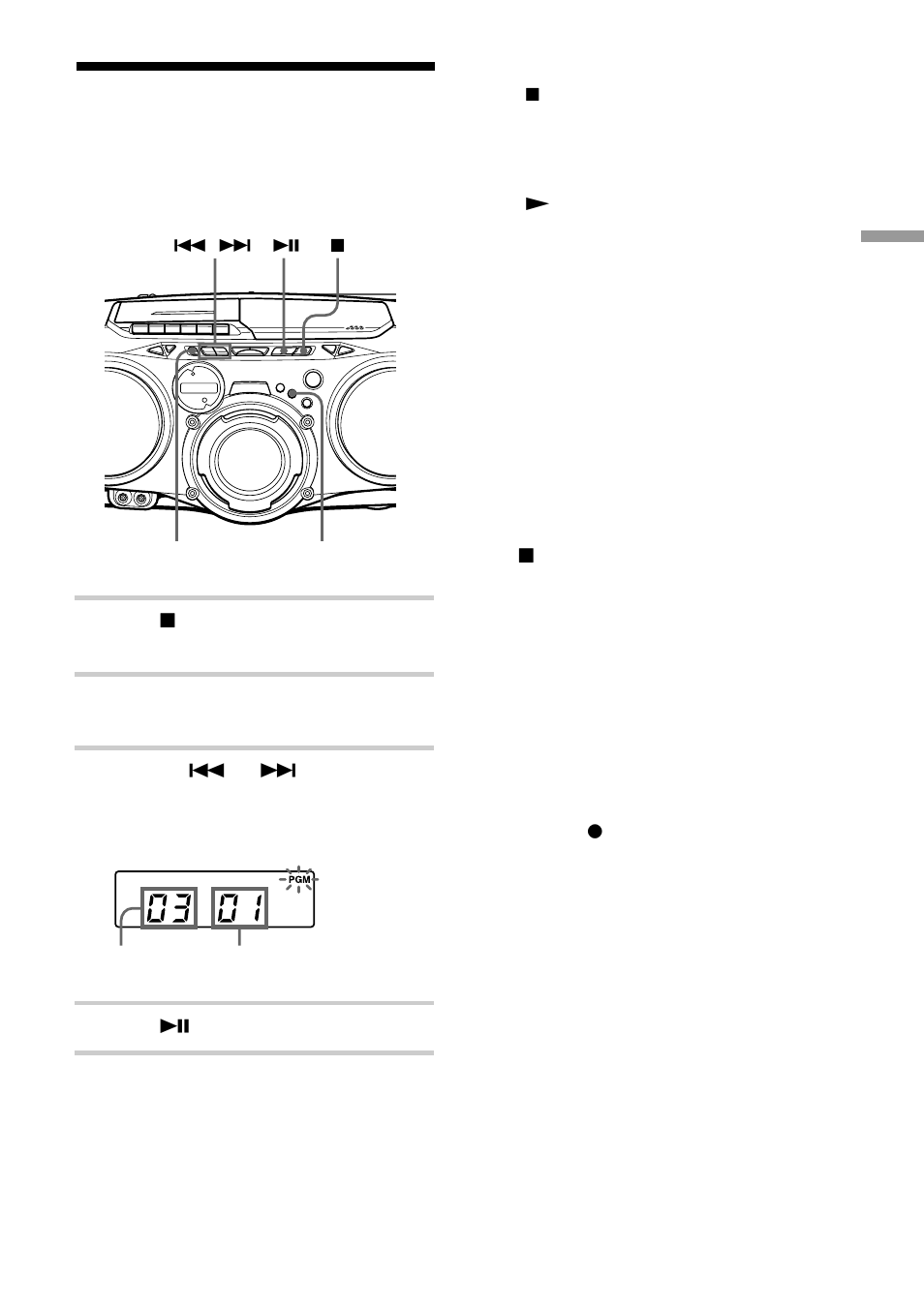 Creating your own programme (programme play), Creating your own programme | Sony CFD-G70 User Manual | Page 15 / 60