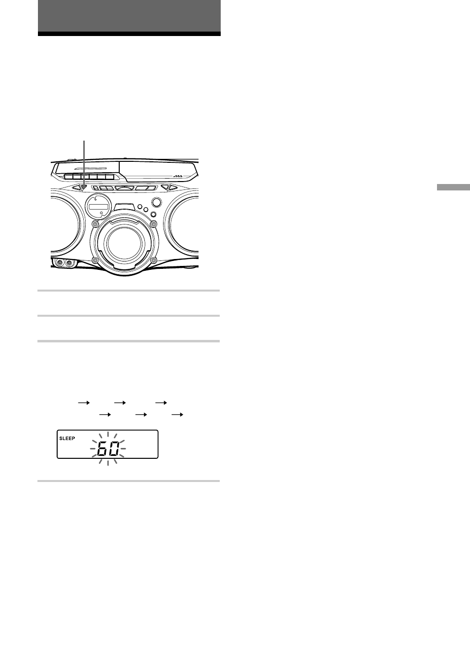 The timer, Falling asleep to music | Sony CFD-G70 User Manual | Page 19 / 60