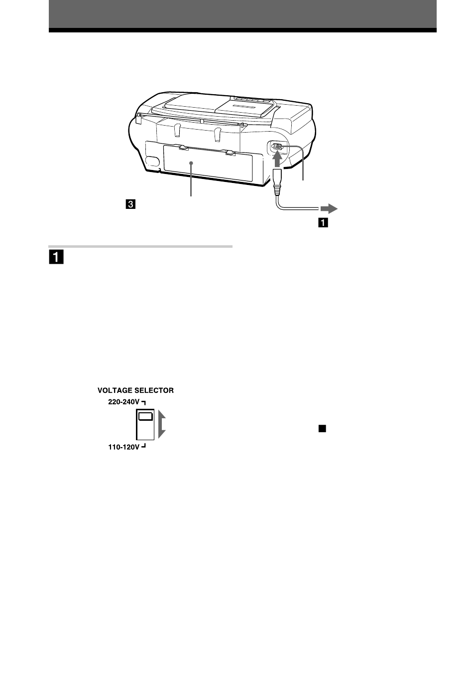 Setting up, Choosing the power sources | Sony CFD-G70 User Manual | Page 20 / 60