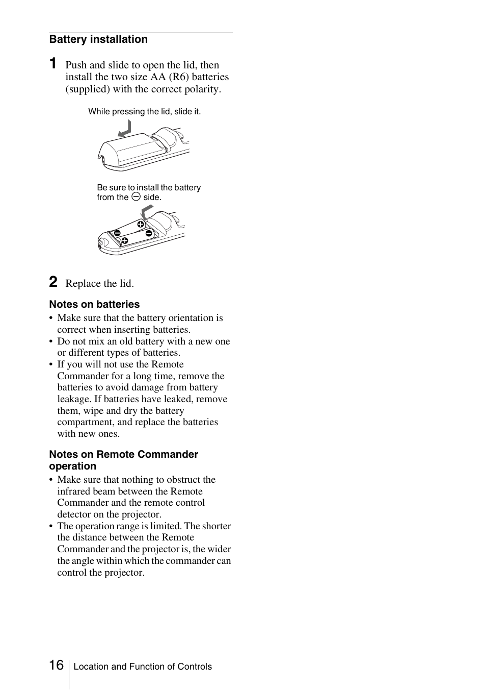 Sony FX52L User Manual | Page 16 / 57