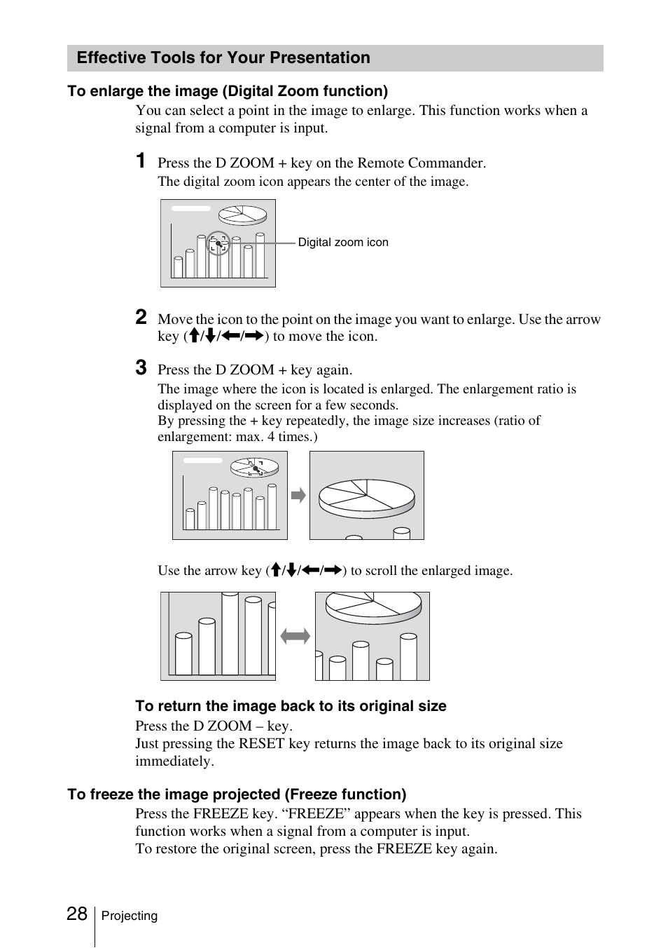 Effective tools for your presentation, Effective tools for your, Presentation | Sony FX52L User Manual | Page 28 / 57