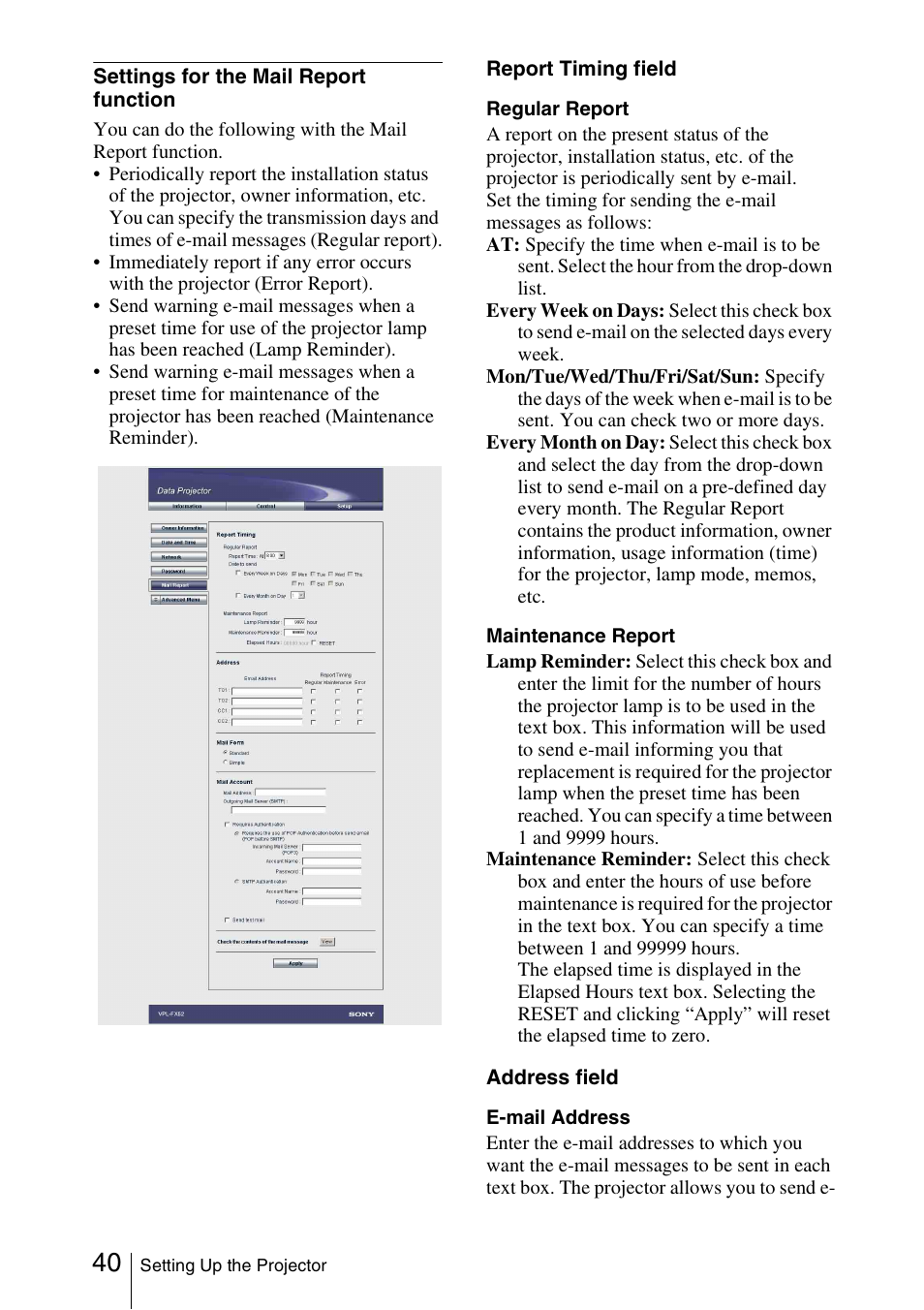 Sony FX52L User Manual | Page 40 / 57