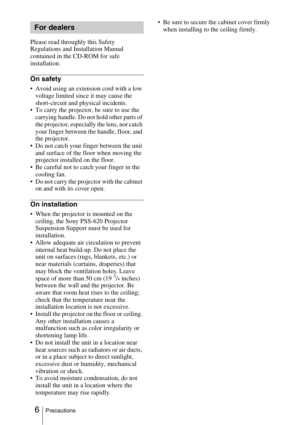 Sony FX52L User Manual | Page 6 / 57