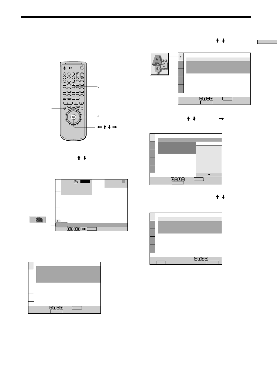 Selecting the language for the on-screen display | Sony DVP-CX860 User Manual | Page 17 / 96