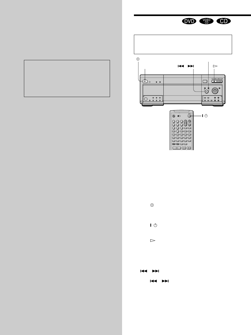 Playing discs | Sony DVP-CX860 User Manual | Page 22 / 96