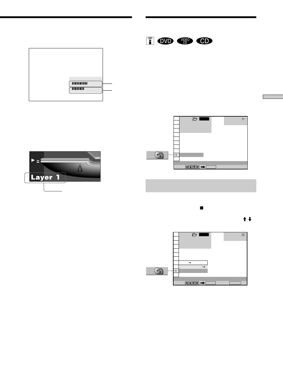Locking discs (custom parental control), Locking discs (custom parental control) z | Sony DVP-CX860 User Manual | Page 53 / 96