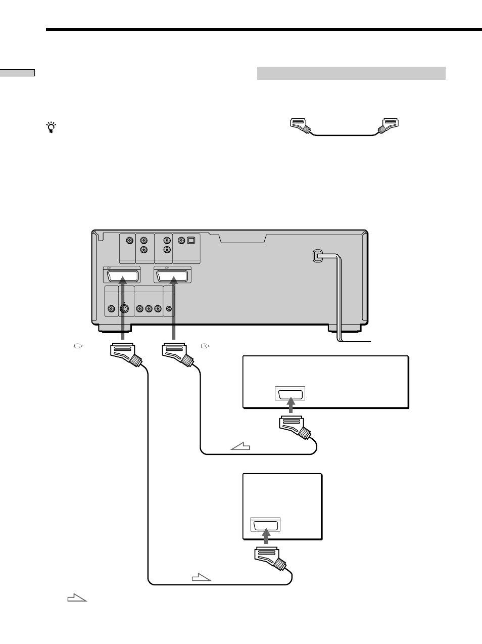 Tv hookups, Required cords, Getting started | Scart (euro av) connecting cord (not supplied) (2) | Sony DVP-CX860 User Manual | Page 8 / 96