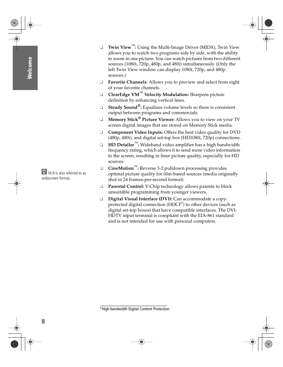 Sony KV-30HS510 User Manual | Page 9 / 94