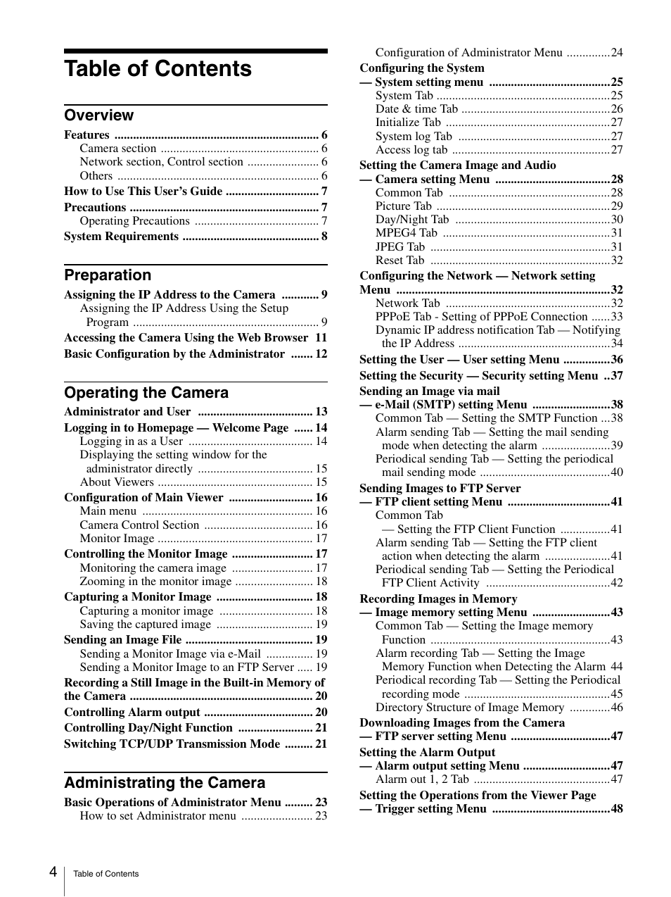 Sony DF70P User Manual | Page 4 / 67
