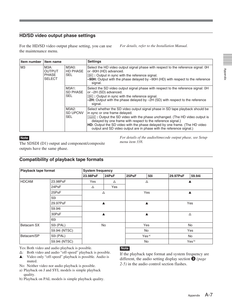 Sony HDW-S2000 User Manual | Page 153 / 158