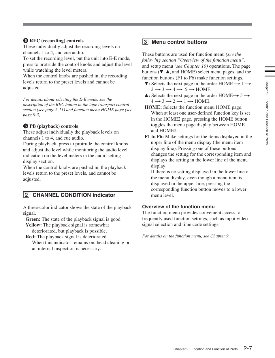 Sony HDW-S2000 User Manual | Page 17 / 158