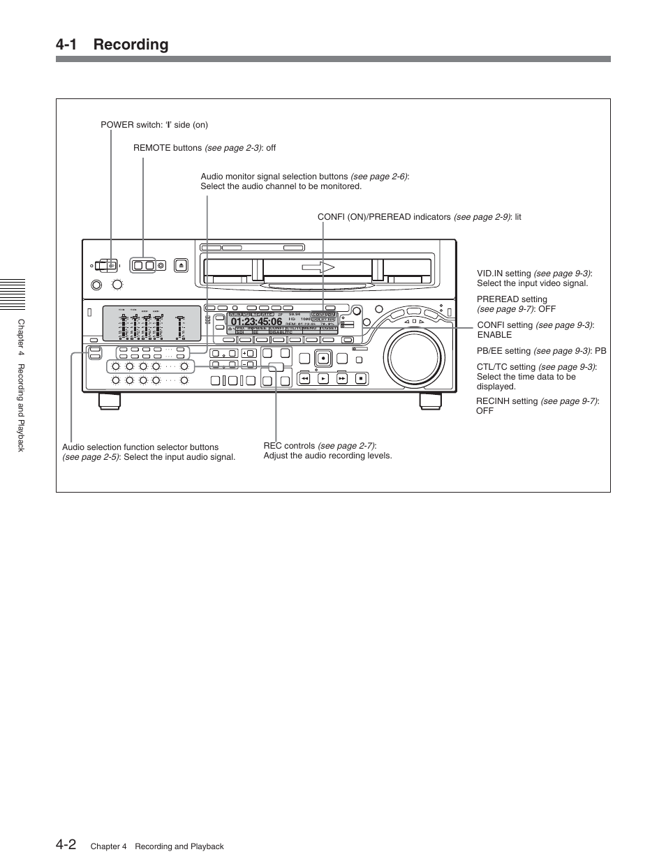 1 recording | Sony HDW-S2000 User Manual | Page 44 / 158