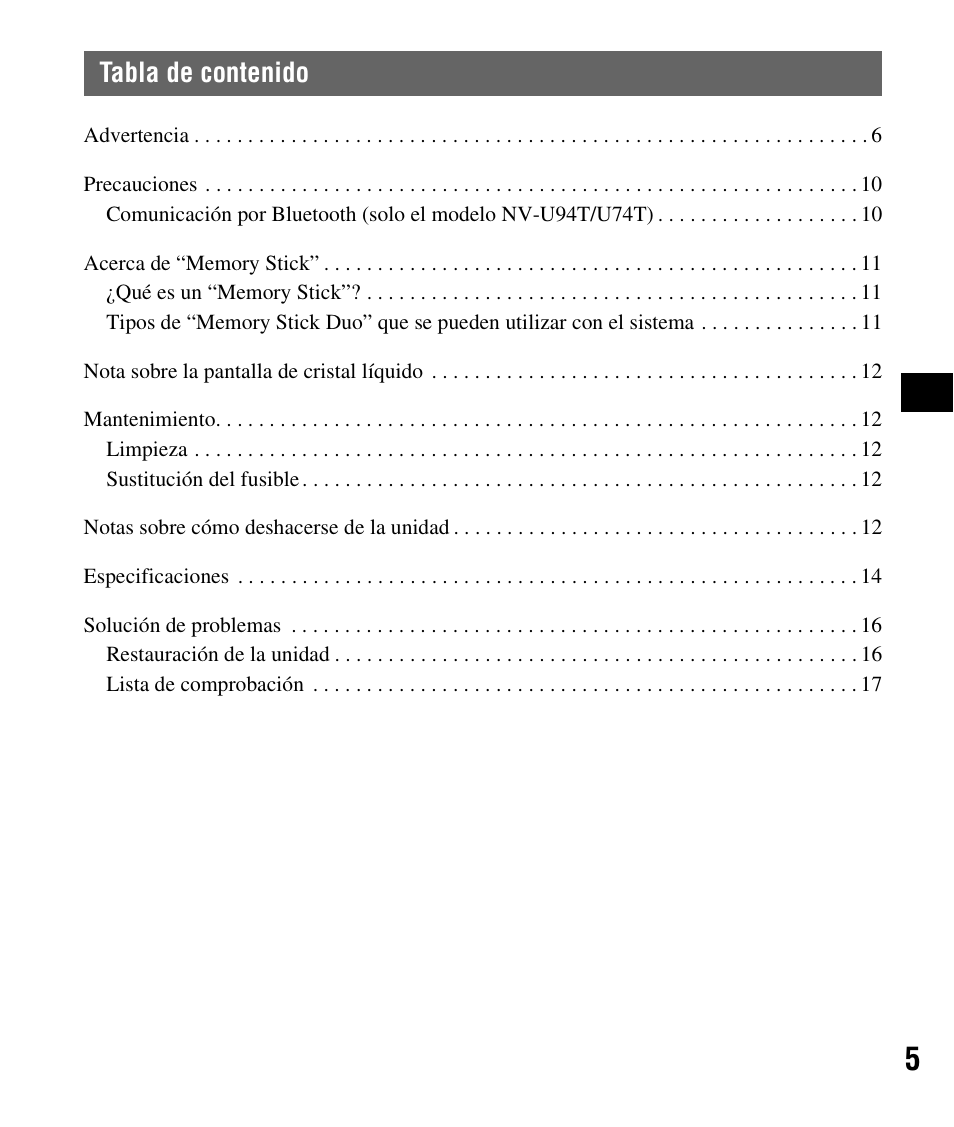 Sony NV-U84 User Manual | Page 43 / 60