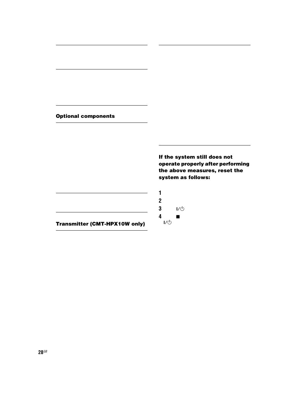 Sony CMT-HPX7 User Manual | Page 28 / 36