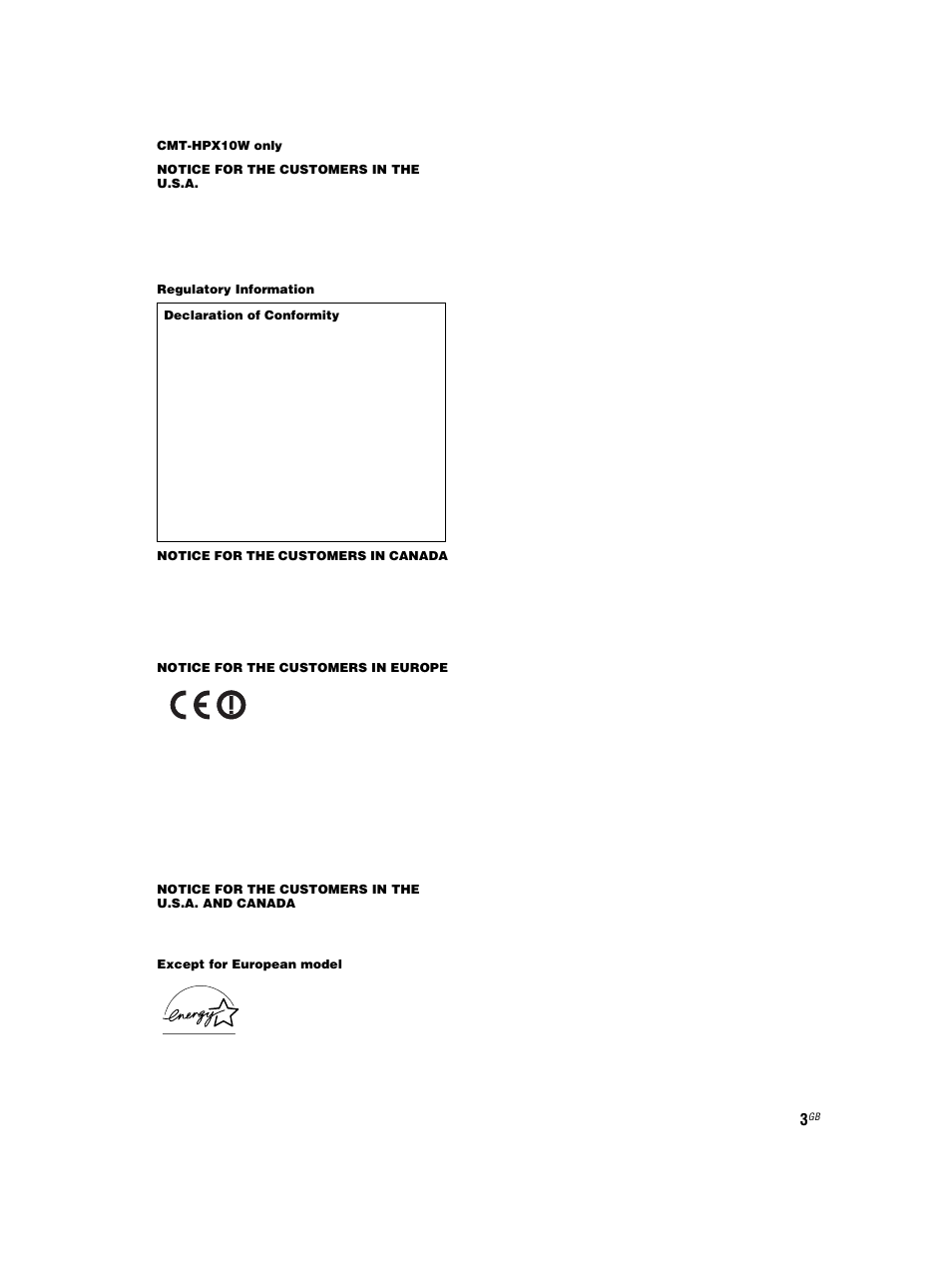 Sony CMT-HPX7 User Manual | Page 3 / 36