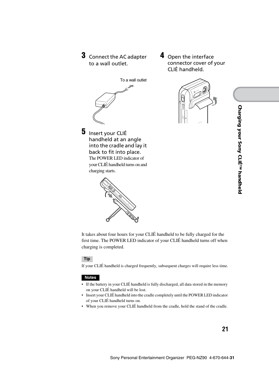 Sony PEG-NZ90 User Manual | Page 21 / 115