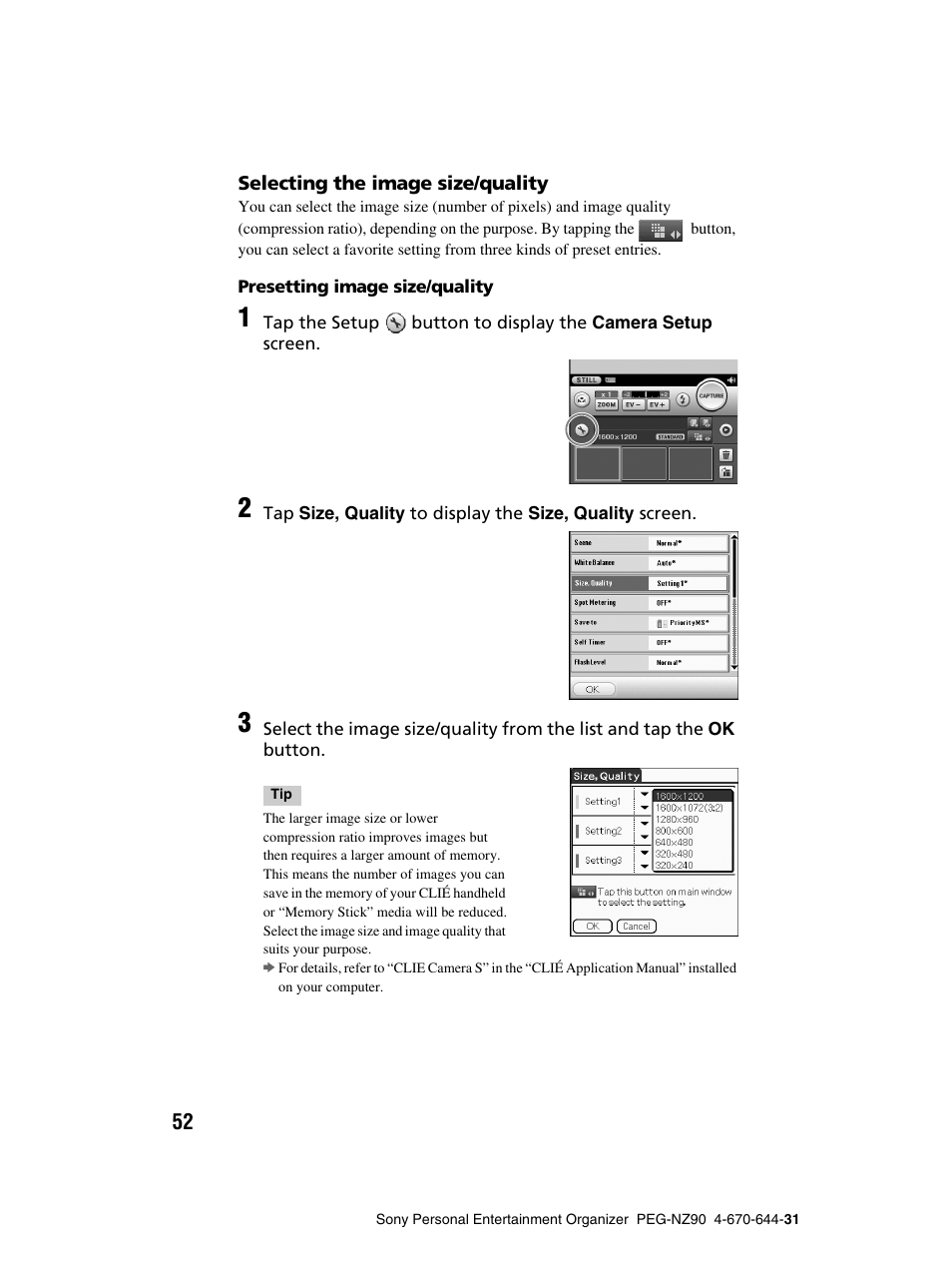 Sony PEG-NZ90 User Manual | Page 52 / 115