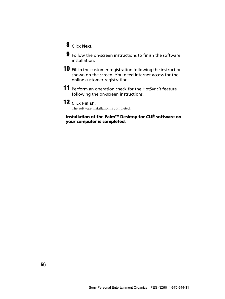 Sony PEG-NZ90 User Manual | Page 66 / 115