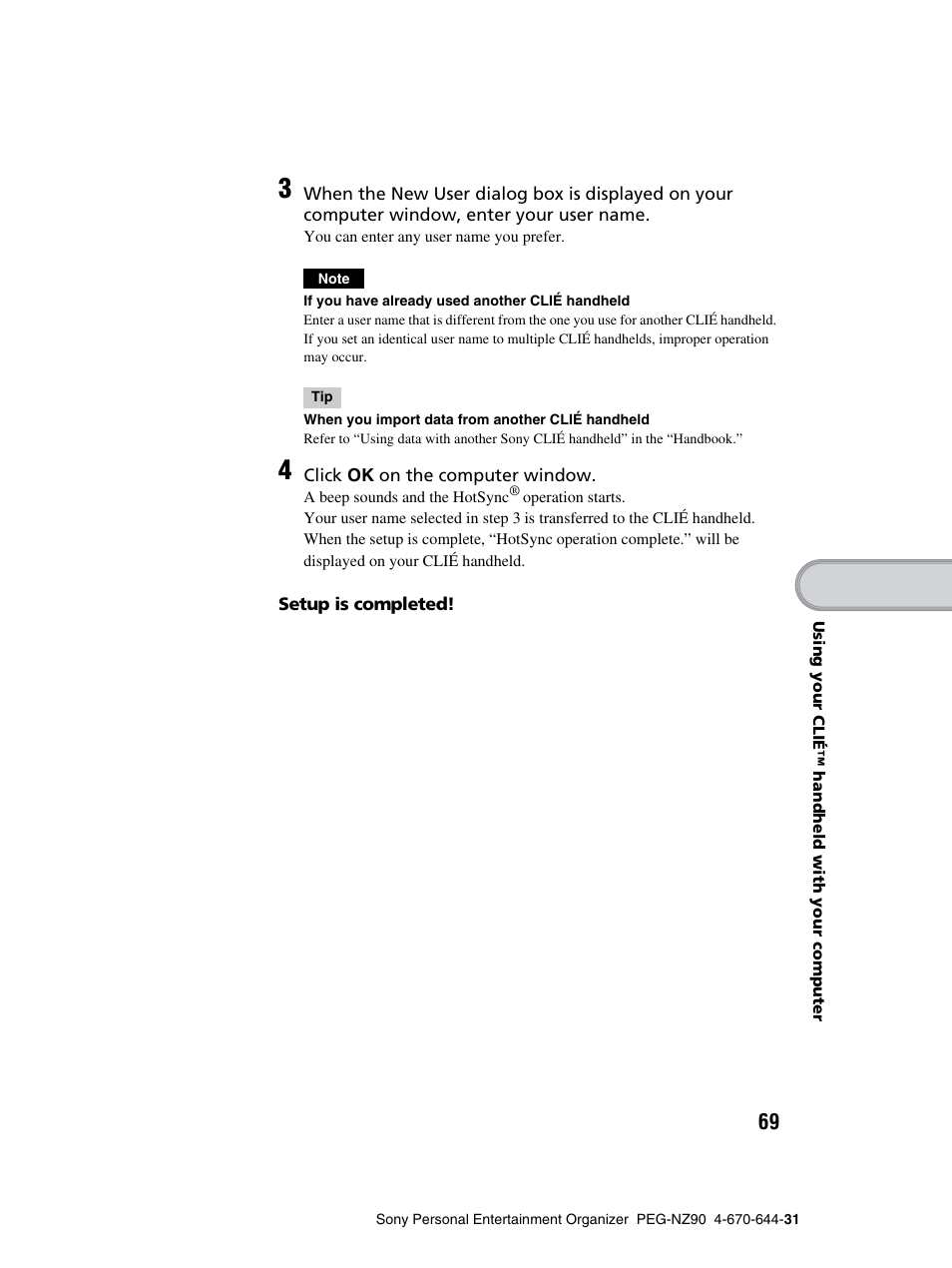 Sony PEG-NZ90 User Manual | Page 69 / 115