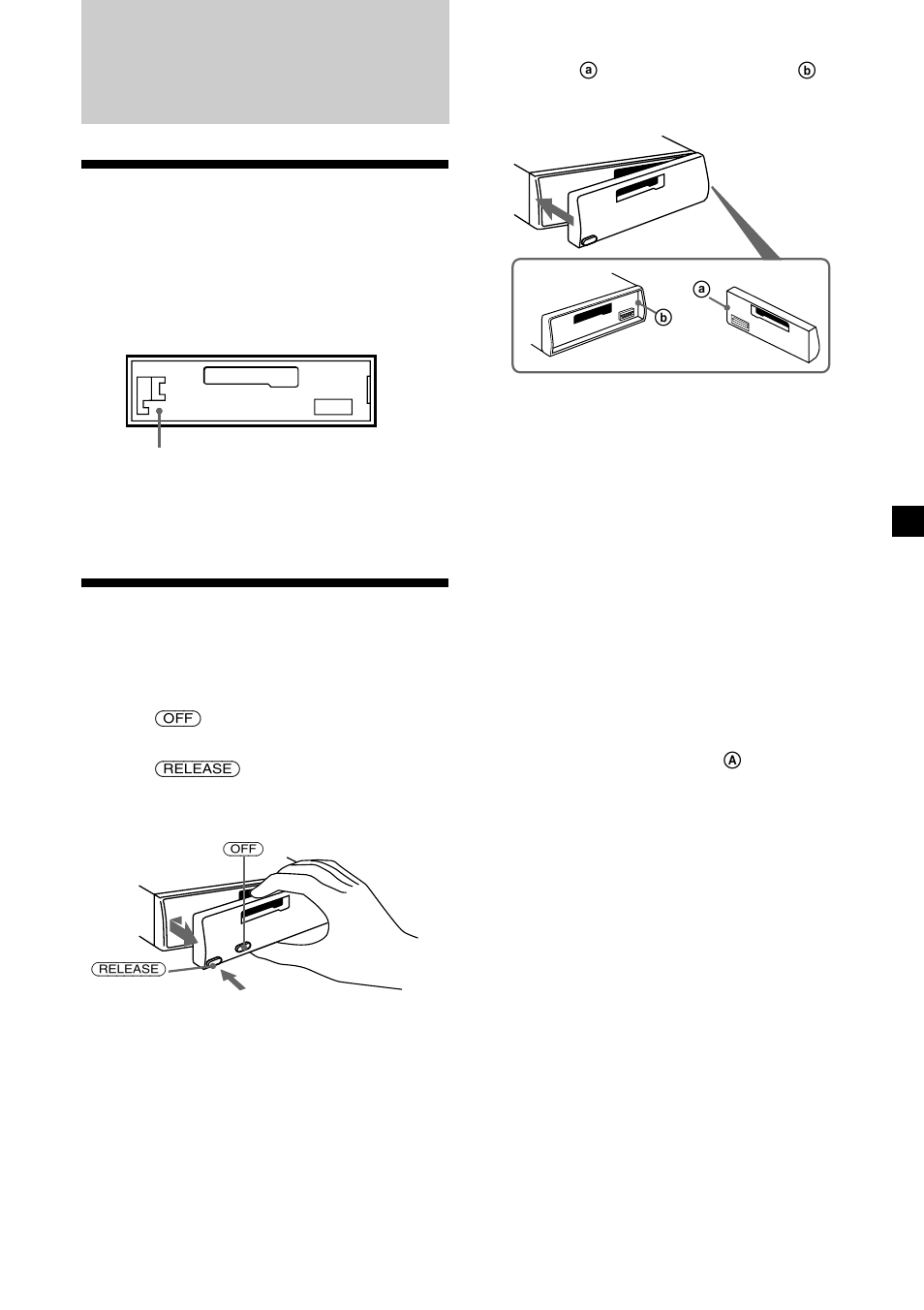 Getting started, Resetting the unit, Detaching the front panel | Resetting the unit detaching the front panel | Sony FM/AM CASSETTE XR-4890 User Manual | Page 5 / 20