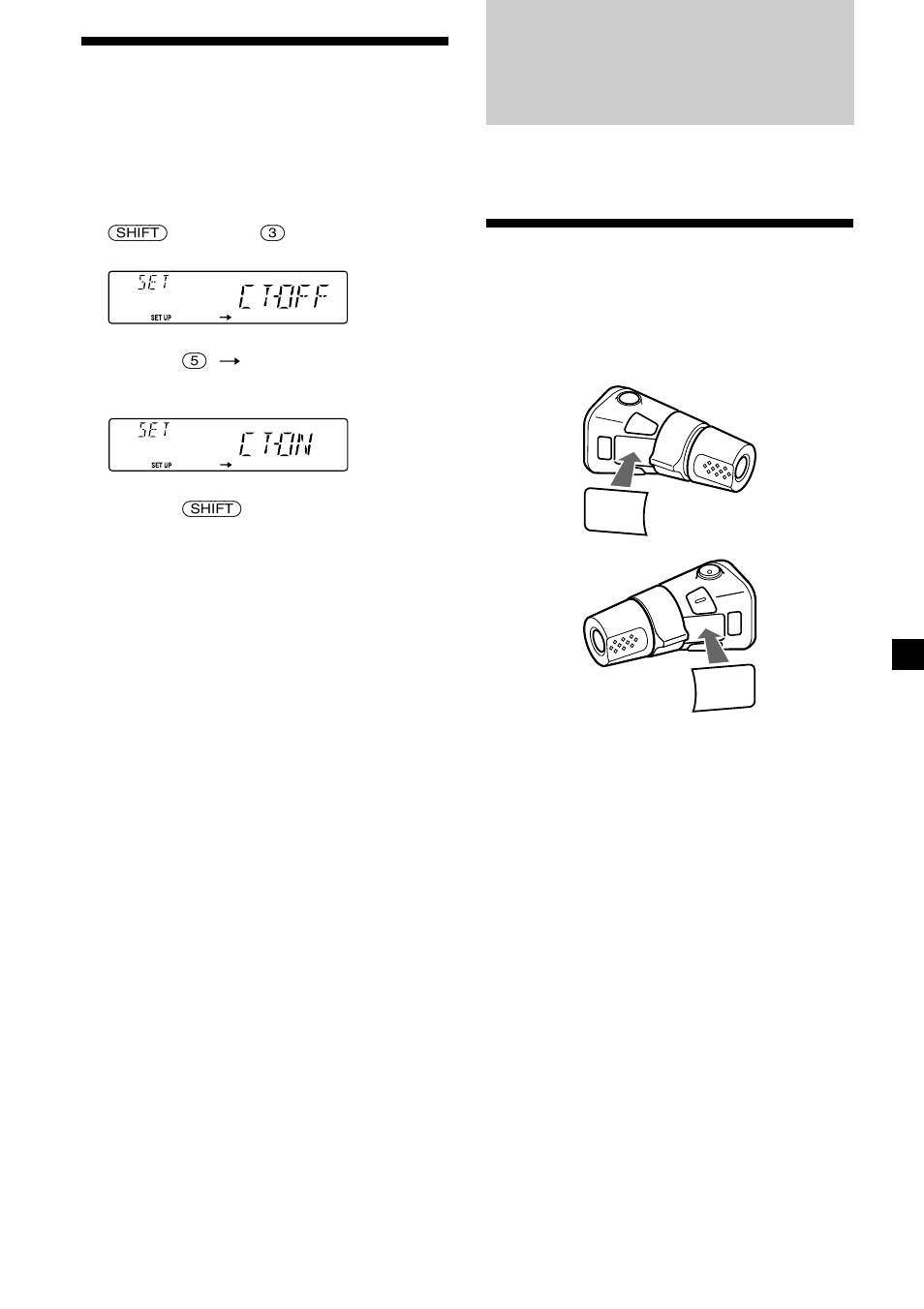 Övriga funktioner, Fästa etikett på vridkontrollen, Ställa klockan automatiskt | Sony CDX-C5850R User Manual | Page 107 / 124