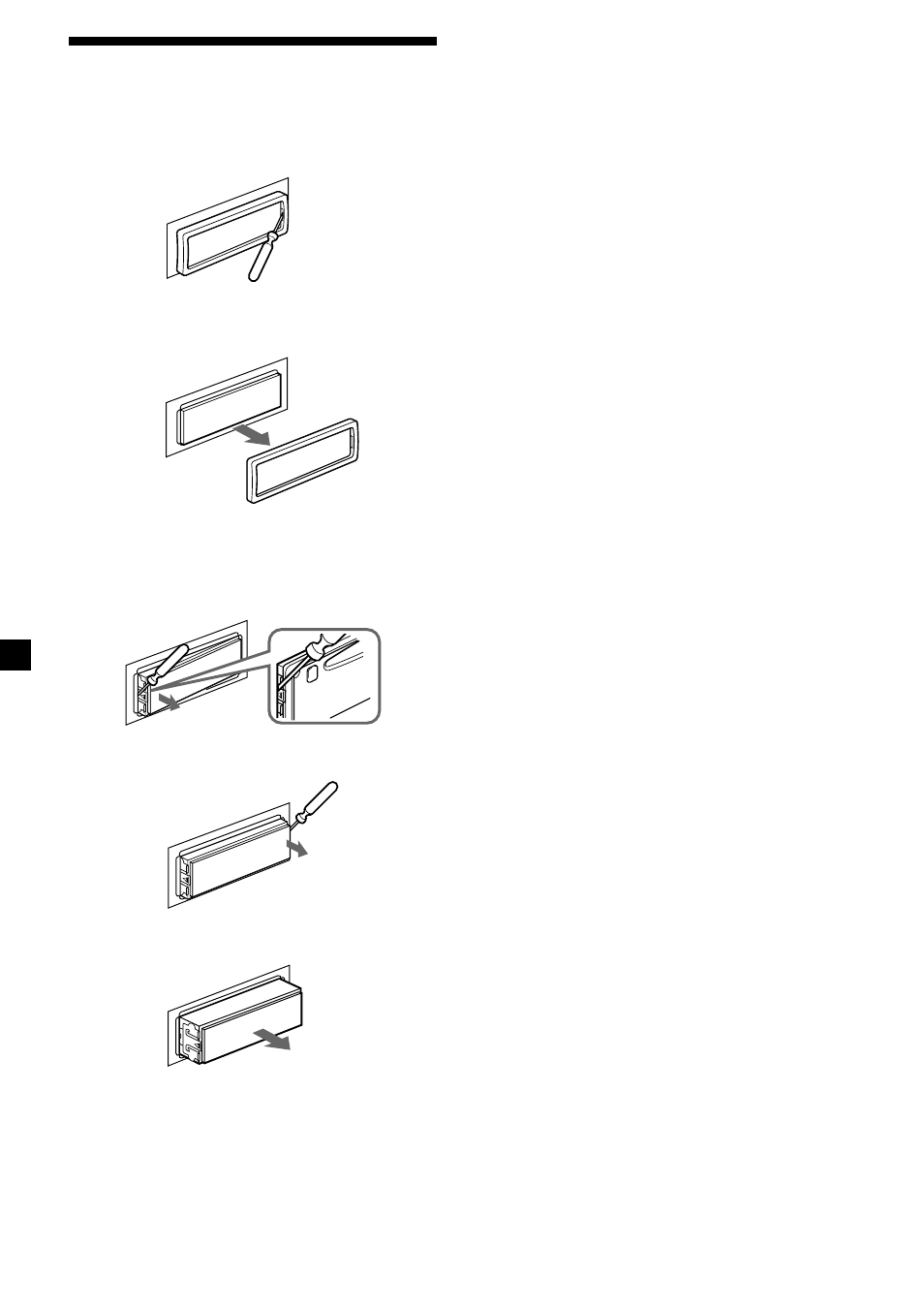 28 demontera enheten | Sony CDX-C5850R User Manual | Page 118 / 124