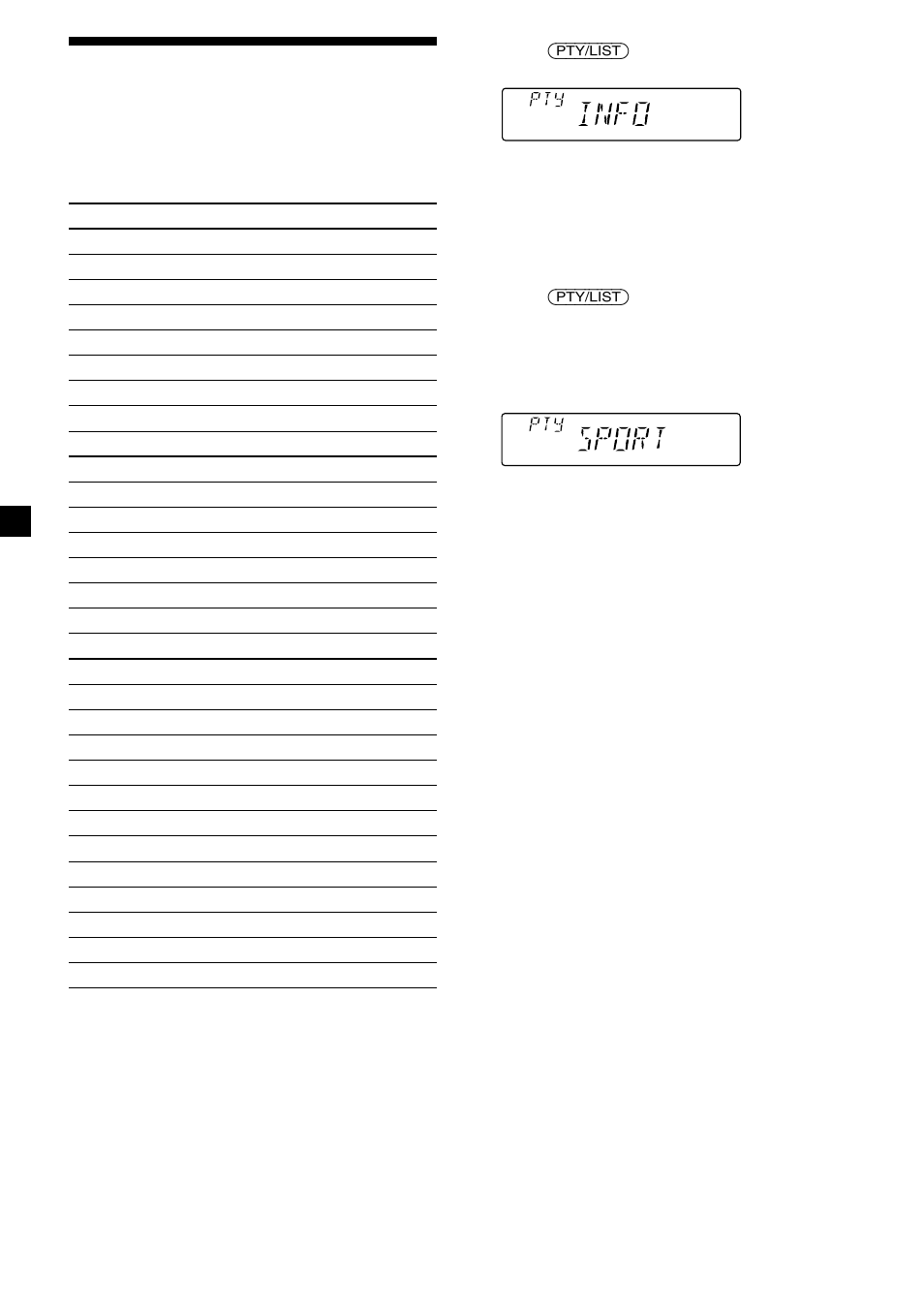 16 locating a station by programme type | Sony CDX-C5850R User Manual | Page 16 / 124