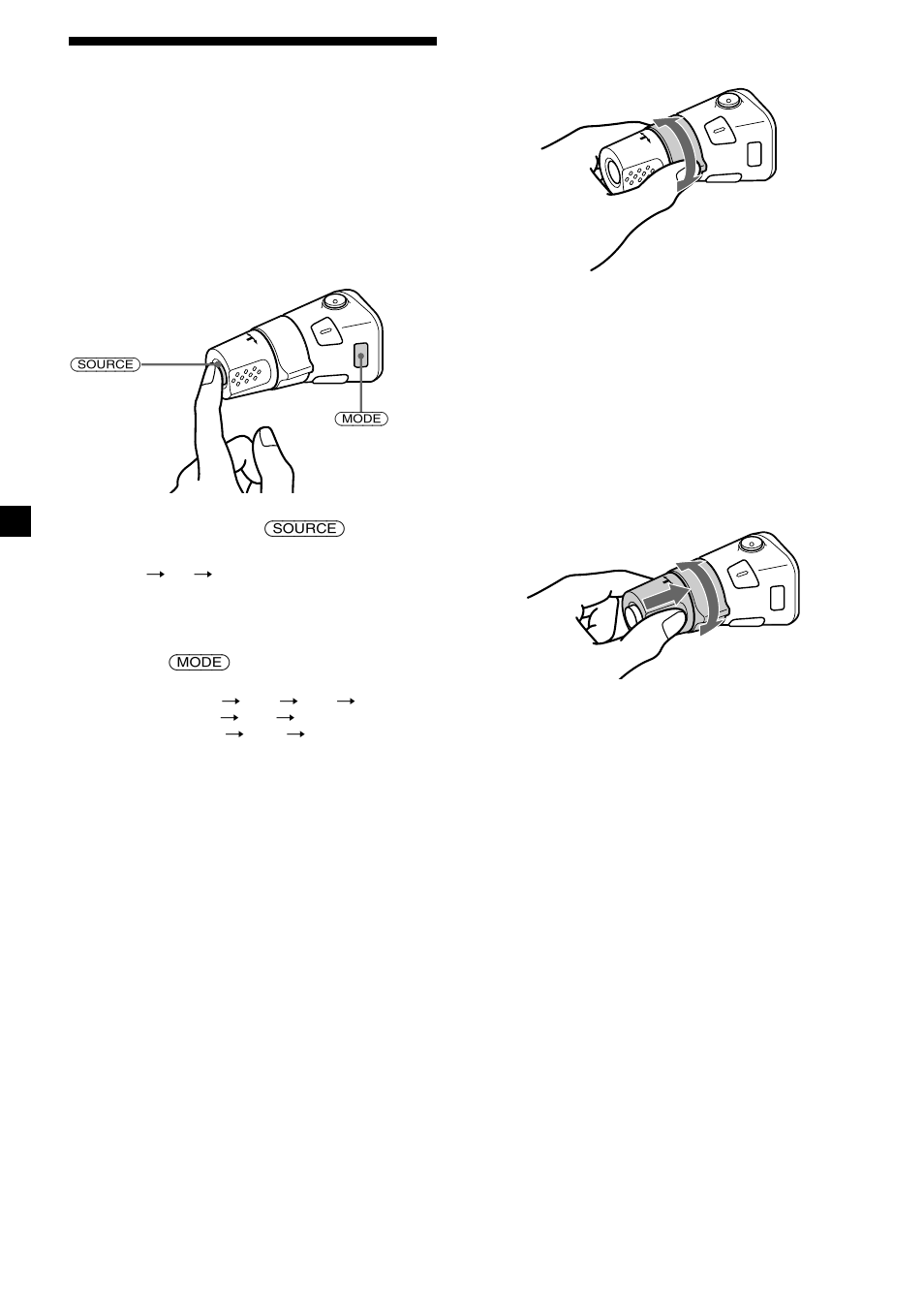 Using the rotary commander | Sony CDX-C5850R User Manual | Page 18 / 124