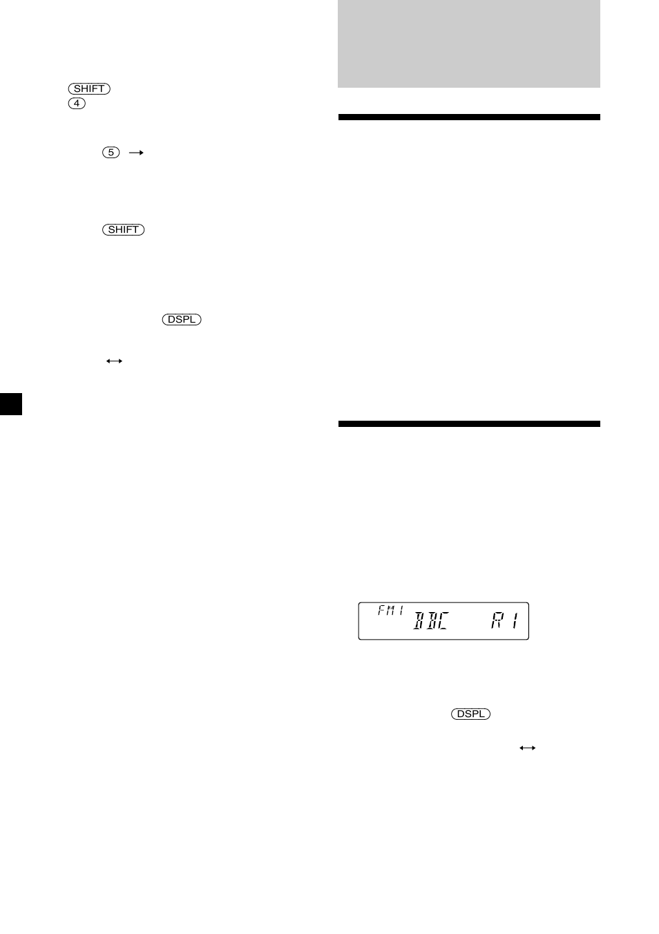 Descripción general de la función rds, Visualización del nombre de la emisora | Sony CDX-C5850R User Manual | Page 42 / 124