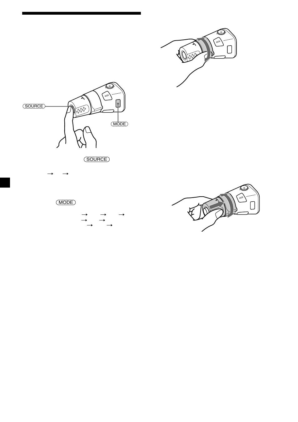 18 uso del mando rotativo | Sony CDX-C5850R User Manual | Page 48 / 124