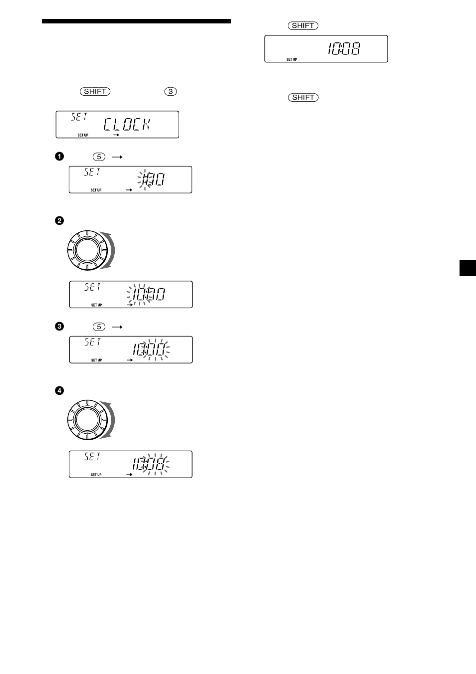 7setting the clock | Sony CDX-C5850R User Manual | Page 7 / 124