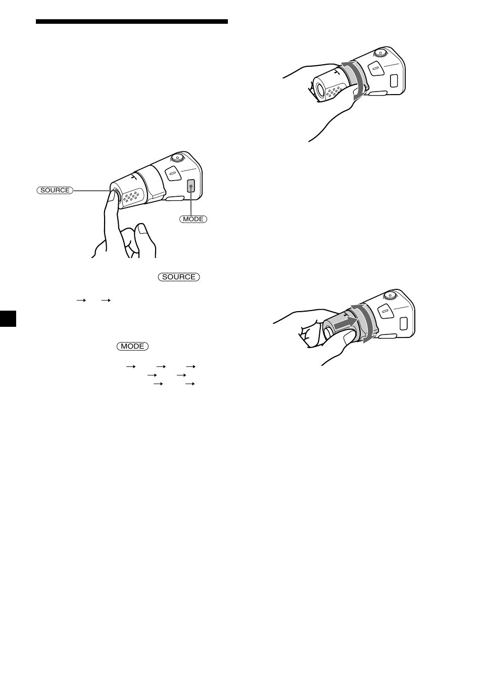 Utilização do comando rotativo | Sony CDX-C5850R User Manual | Page 78 / 124