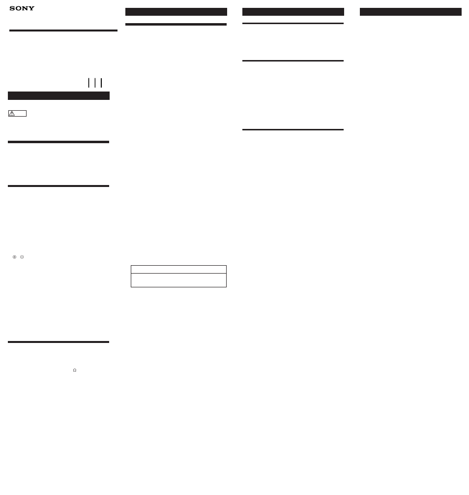Sony ICF-620R User Manual | 2 pages